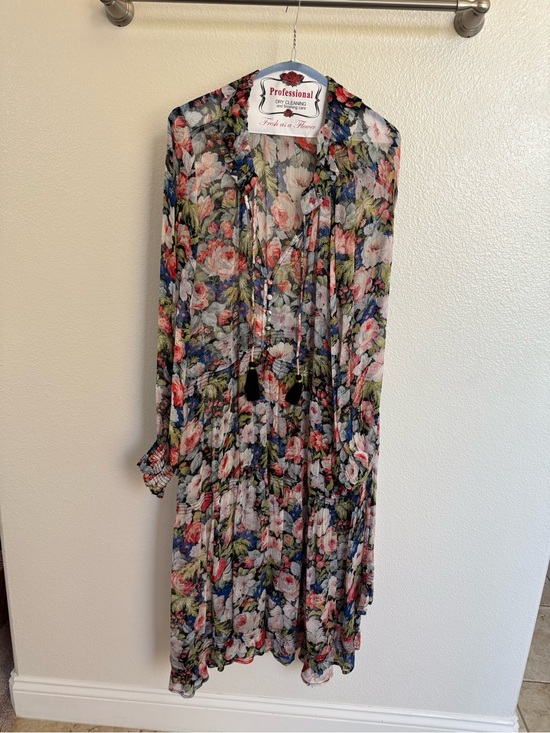 Anthropologie Dresses & Skirts - Anthropologie Floral Sheer Maxi Dress - Multi Pink Blue Green